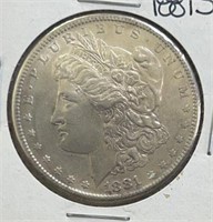 1881S  Morgan Silver Dollar