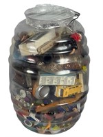 Large Mystery Jar Filled with Toys & Small Collect