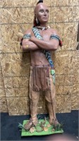 6' RESIN LIFE SIZE NATIVE AMERICAN INDIAN STATUE