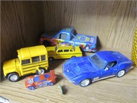 Shelf Lot-#16 Truck,Bus,Cab,Corvette,matchbox