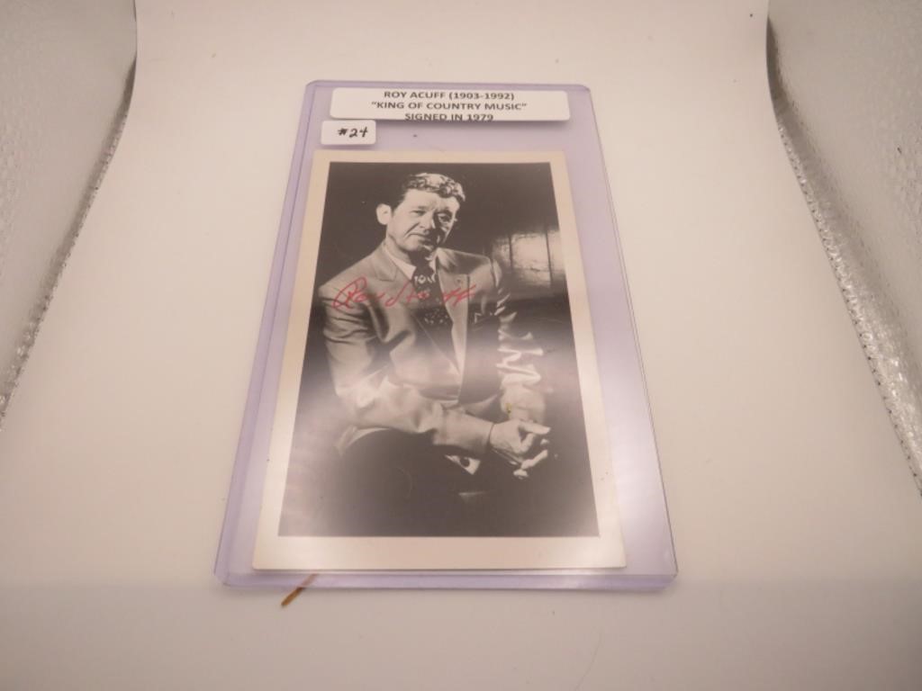 Autographed Photo Roy Acuff (1903-1992)