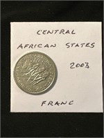Central African States 2003  Franc Coin