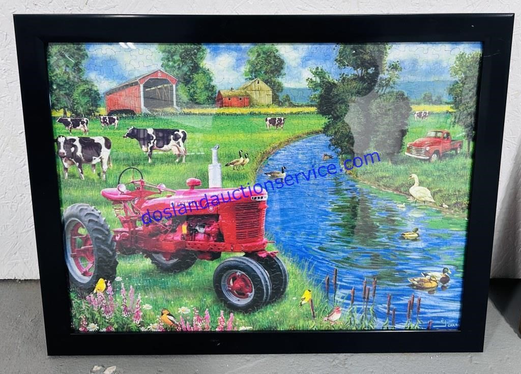 Framed Farm Puzzle 26.5x20.5 in