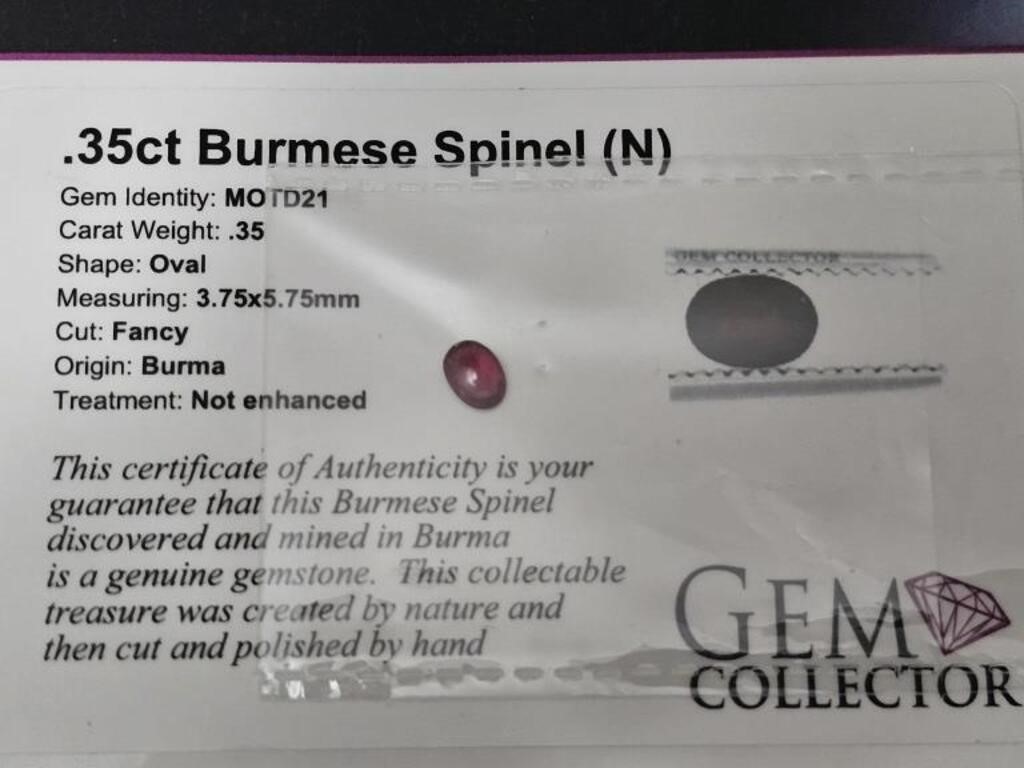 .35ct Burmese Spinel