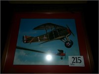 FRAMED JAMES MOODY AIRPLANE PRINT 22X276 INCHES