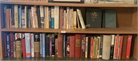 Two shelves of assorted books