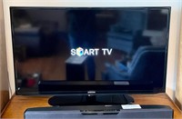 40" Samsung flat screen LED TV, Insignia sound bar