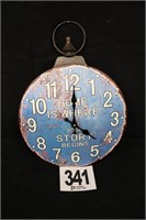 13x17" Round Metal Clock