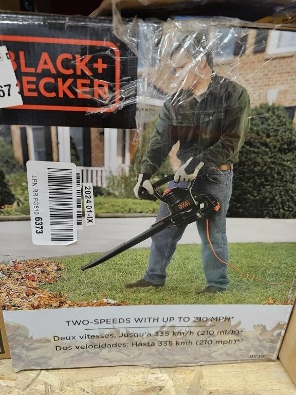 BLACK+DECKER 3-in-1 Electric Leaf Blower, Leaf