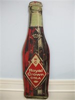 EARLY ROYAL CROWN COLA SIGN 58" TALL