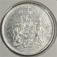 1965 Canada Silver 50 Cents