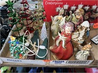 (2) Boxes of Christmas Figurines
