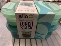 Ello 2-Pack Lunch Stack Food Storage Container
