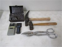 2-Hammers, Tin Snips, Stud Finders, Rotor Bits
