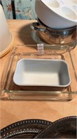 Lot of 2 Pyrex Dishes