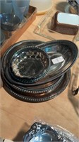 Lot of Silver Polish Dishes and Trays