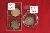 3pc Commerative Coins; 1926 Half Dollar,