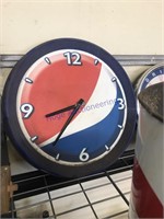 Pepsi clock, plastic