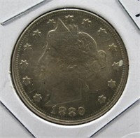 1889 Liberty V nickel.