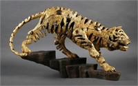 JIANG TIEFENG Tiger Bronze Sculpture