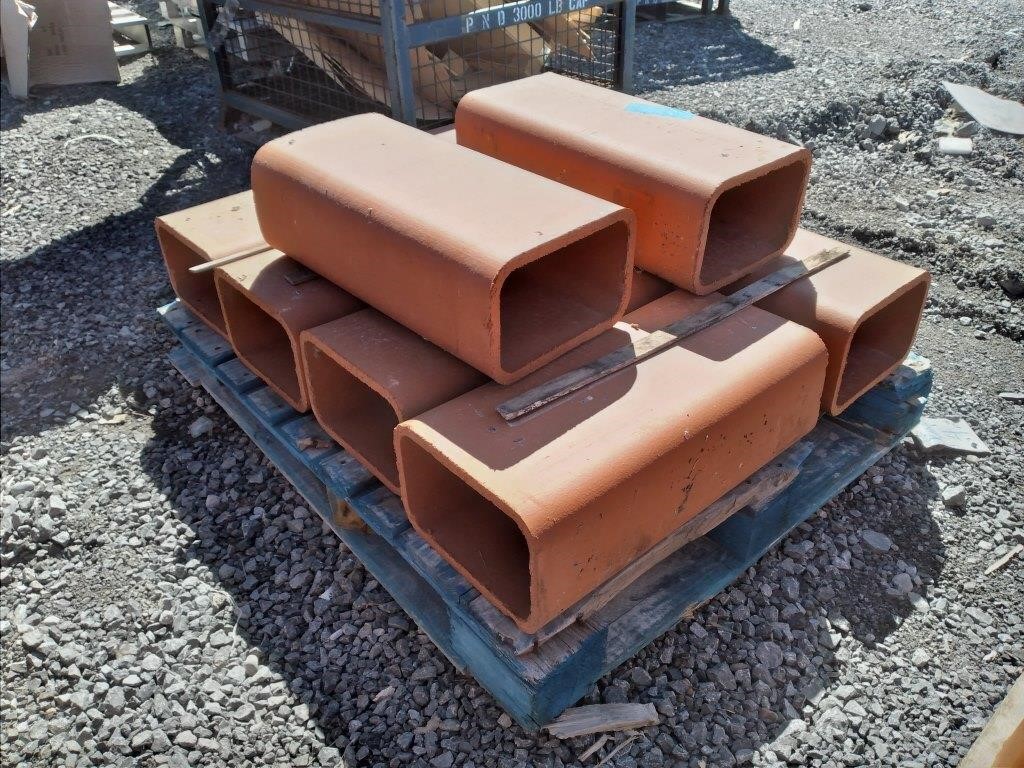 (9) Clay Chimney Tiles