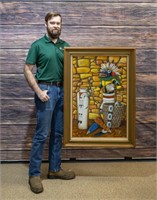 Art Jimmy Yellowhair Painting Standing Kachina