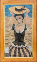 Fletcher Martin Woman by the Sea Oil on Canvas