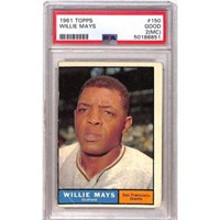 1961 Topps Willie Mays Psa 2 Mc