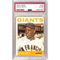 1964 Topps Willie Mays Psa 2