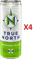 TRUE NORTH 4Pack Cucumber Lime Energy Seltzer