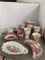 Pink and White Dishes