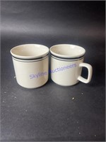 8 Stoneware Coffee Mugs