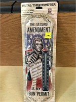 Metal Thermometer The Second Amendment