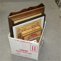 Cigar Box w/ Assorted Pictures