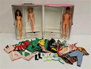 Barbie Dolls, Doll Case & Clothing