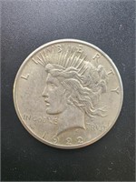 1922-S Peace Silver Dollar Coin.