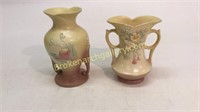 2 Hull Art Pottery Vases