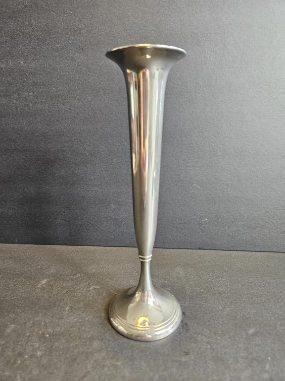 Vintage silver plate bud vase