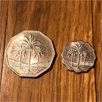 (2) Iraq Coins