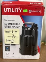 Utility submergible utility pump 1/6 HP