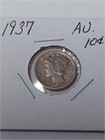 1937 Mercury Dime