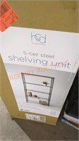 hCD Five-Tier steel shelving unit