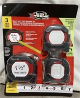 X Blu Mol Heavy Duty Tape Measure Set