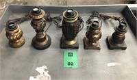 Lot of 5 Small Table lamps