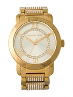 Michael Kors Gold Dial Ss Quartz Watch 34mm