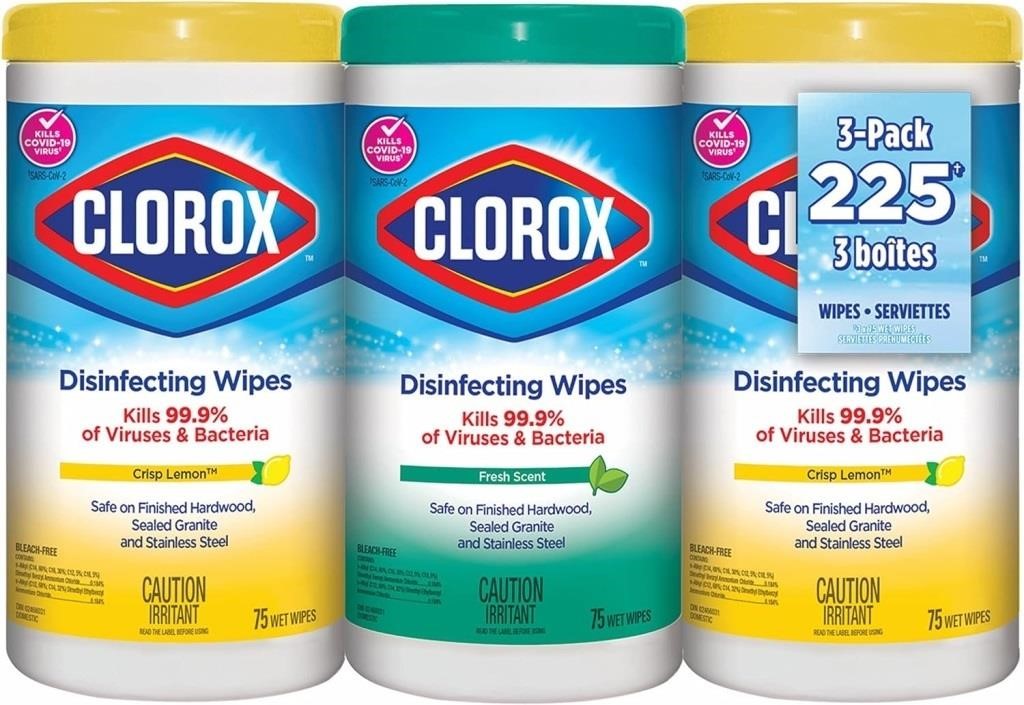 Clorox Disinfecting Wipes, Multi-Pack of 3