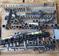 Socket set on a nice board. Some Craftsman,