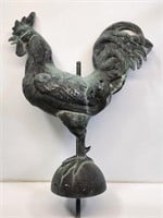 Large Copper Rooster Weather Vane Topper