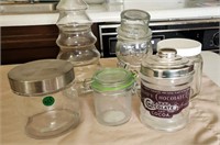 Vintage Glass Storage/Candy Jars
