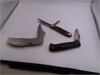 (3) NameBrand Pocket Knives OldTimer Spyd Kershaw